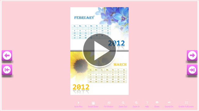 Скриншот Шаблон Calendar (Шаблоны Alpha)